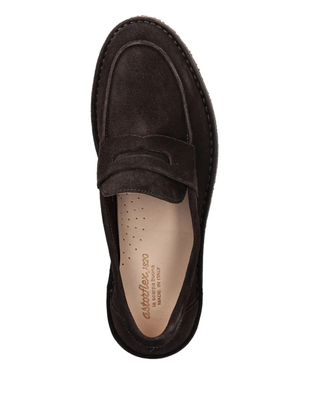 Astorflex penny suede loafers Brown