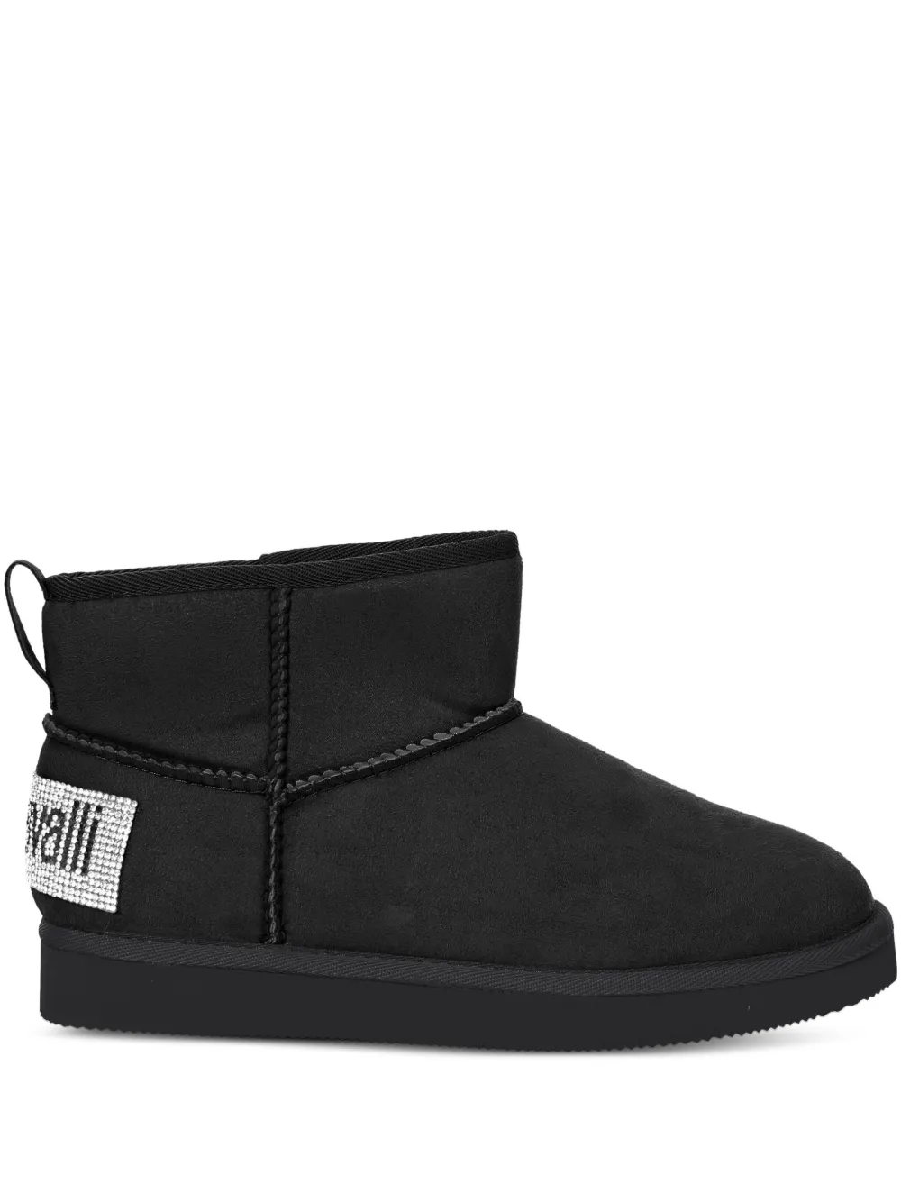 Just Cavalli Lammy boots met ronde neus Zwart