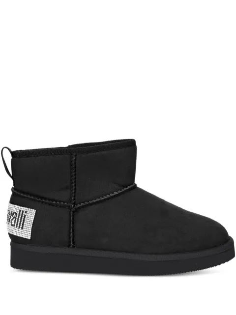 Just Cavalli bottines en peau lainée à bout rond 