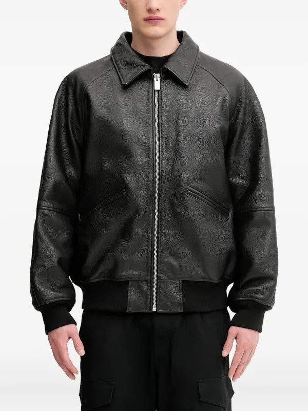 MSGM 黒レザーシャツジャケット MSGM 黒レザーシャツジャケット