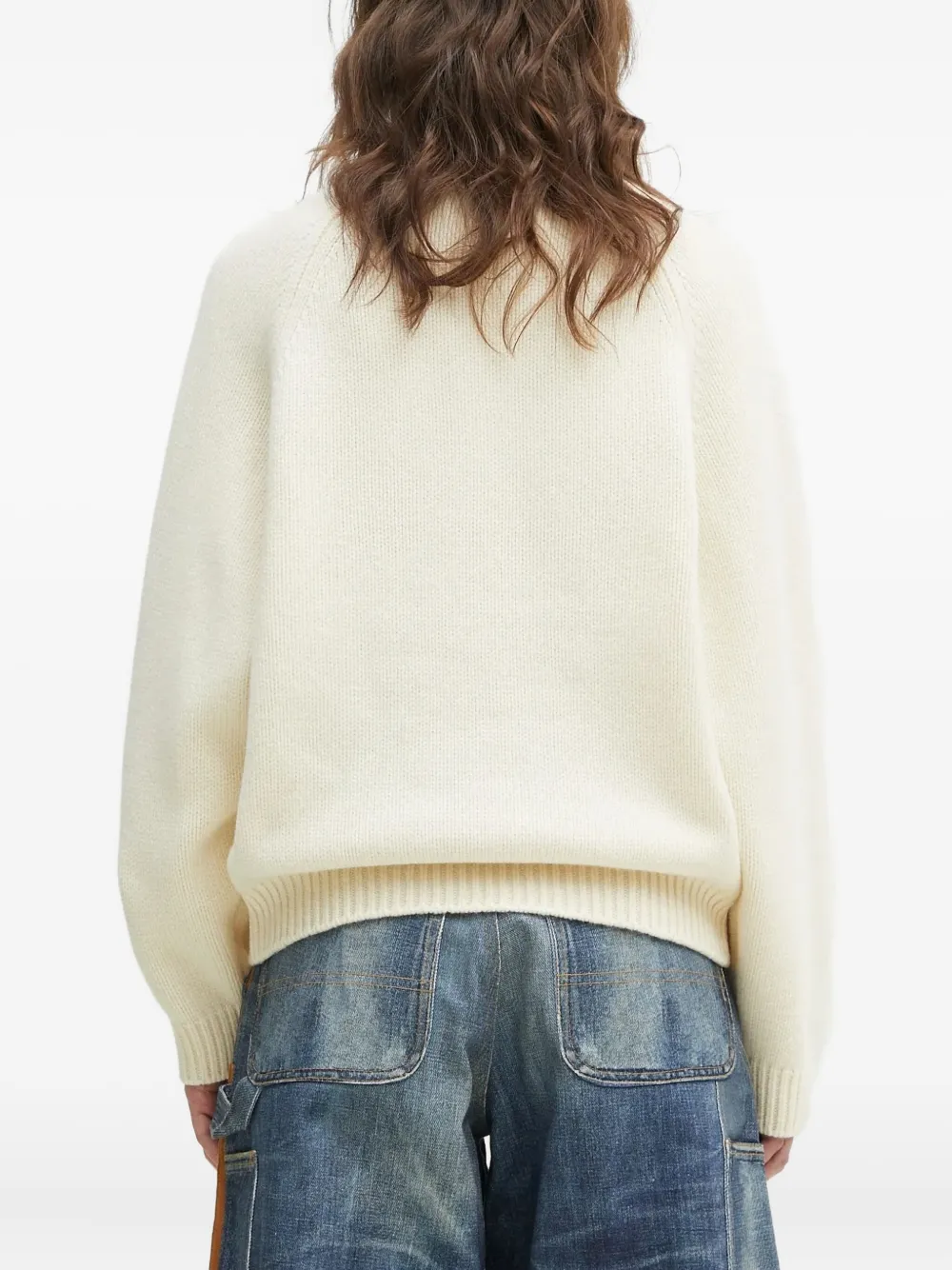 Kenzo Pop flower-applique jumper Wit