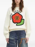 Kenzo Kenzo Pop flower-applique jumper - White