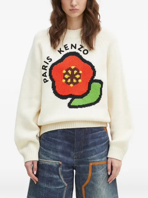 Kenzo Kenzo Pop flower-applique jumper