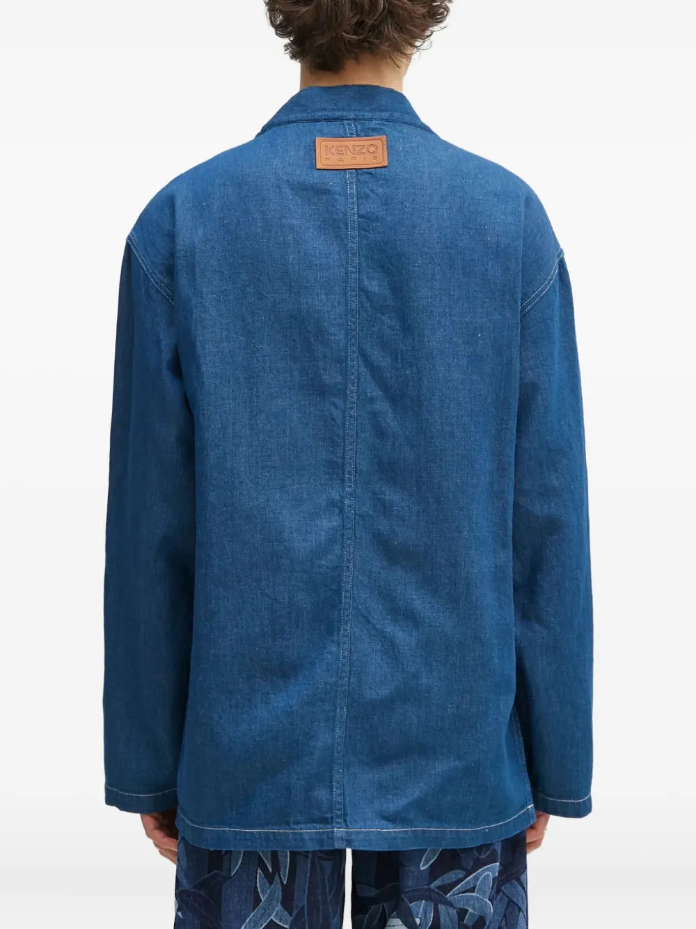Kenzo Denim wikkeljack Blauw