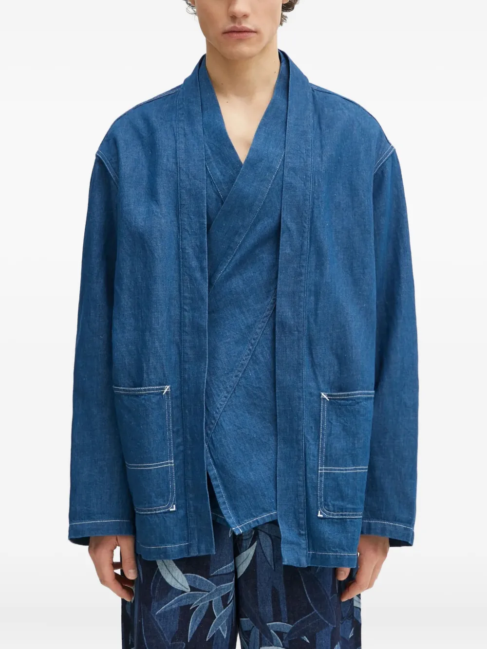 Kenzo Denim wikkeljack Blauw