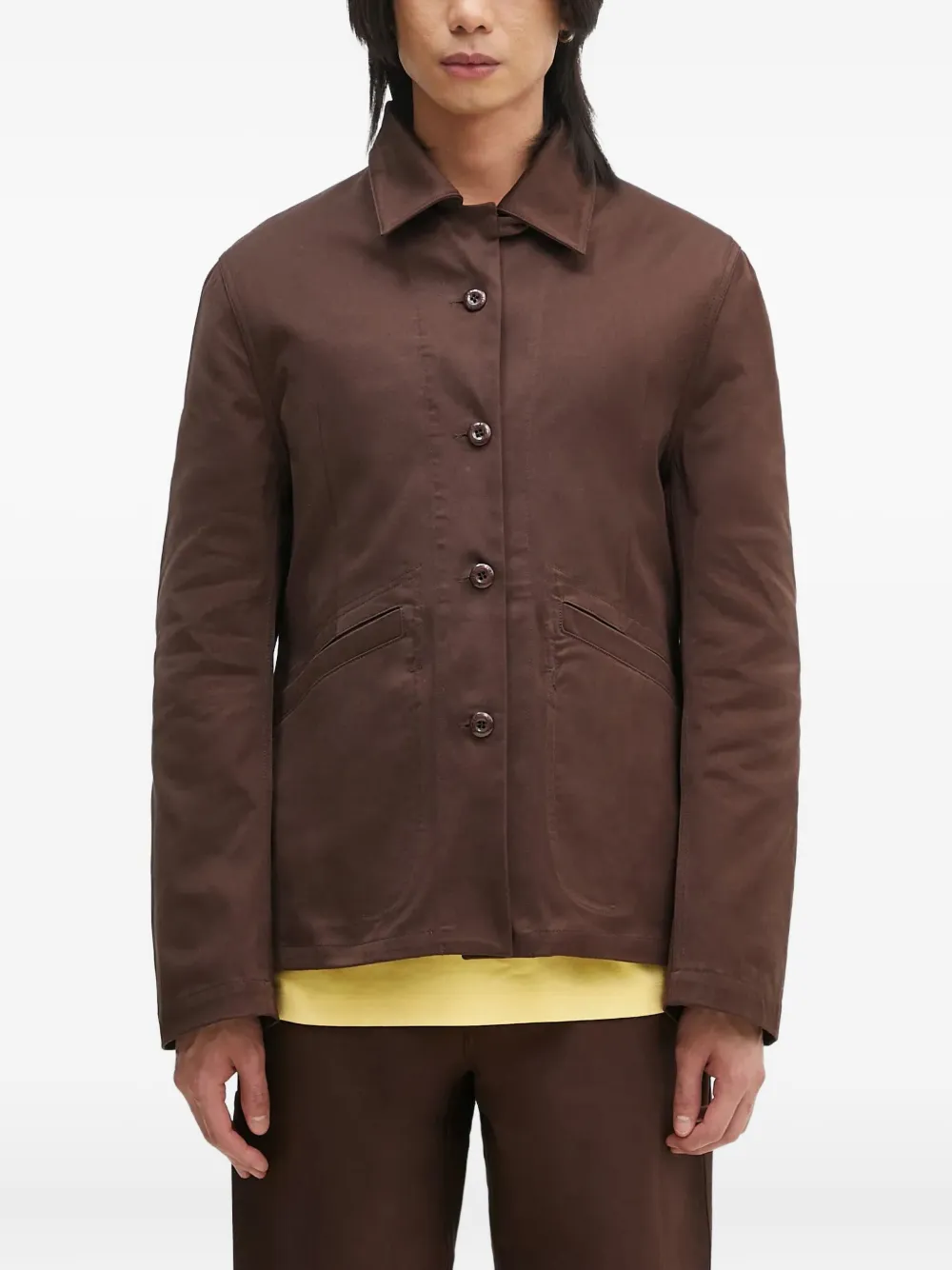 Kenzo Omkeerbaar jack met knopen Bruin