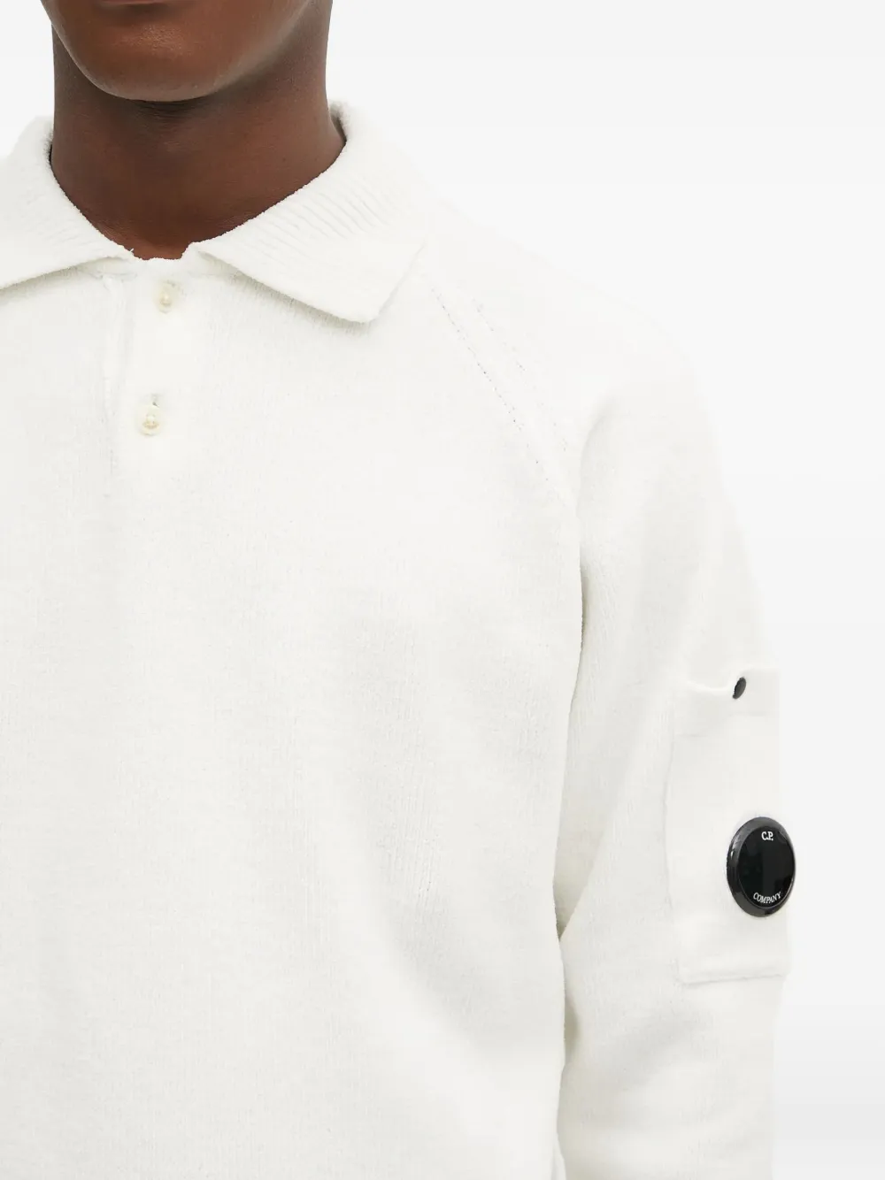 C.P. Company Poloshirt met Lens-zak Wit