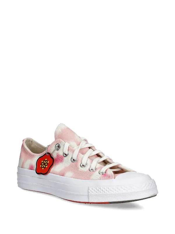Kenzo x Converse tie-dye Flower Sneakers Pink FARFETCH TR