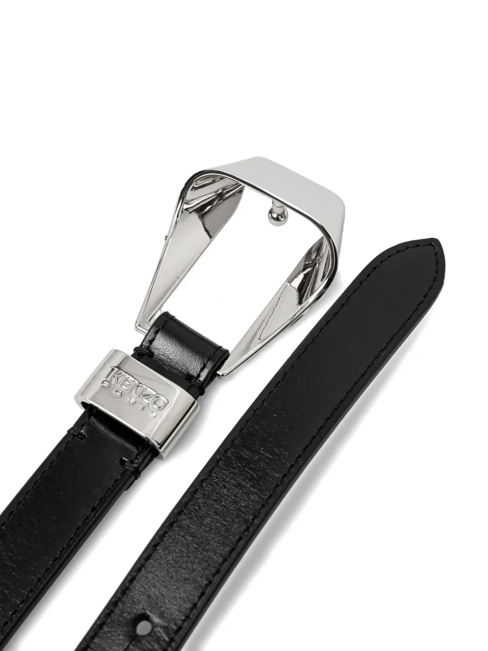 Kenzo Leren riem Zwart