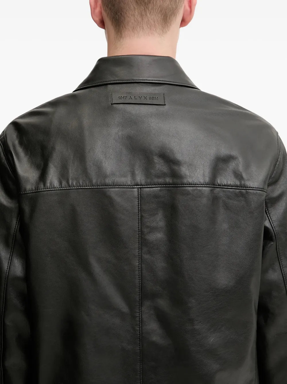 1017 ALYX 9SM Leren jack Zwart