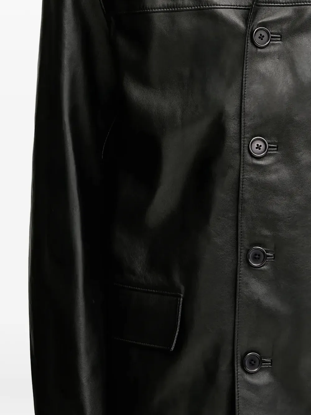 1017 ALYX 9SM Leren jack Zwart