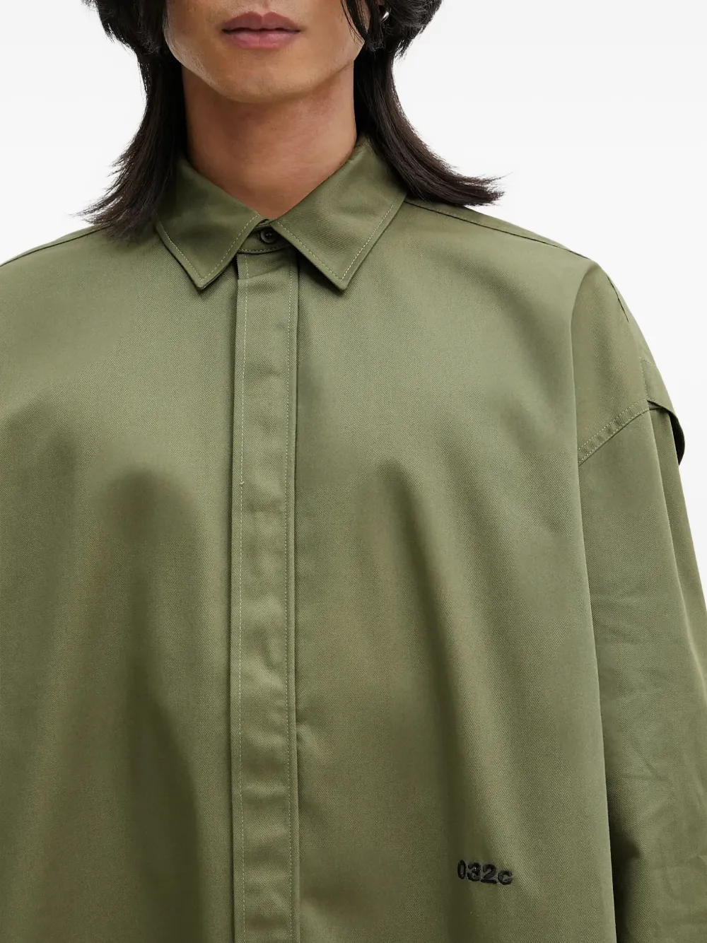 032c Steaming Optional overhemd Groen