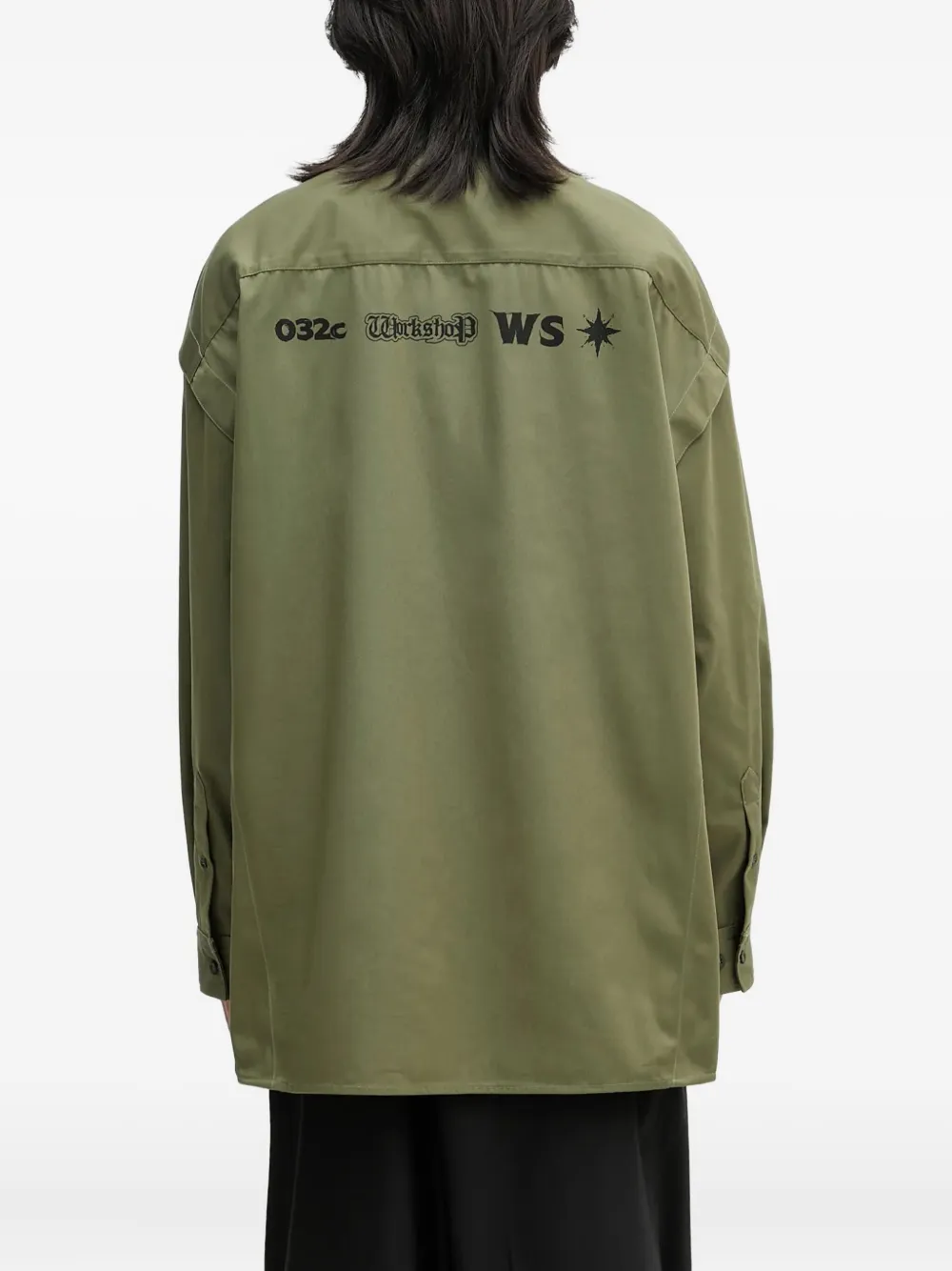 032c Steaming Optional overhemd Groen