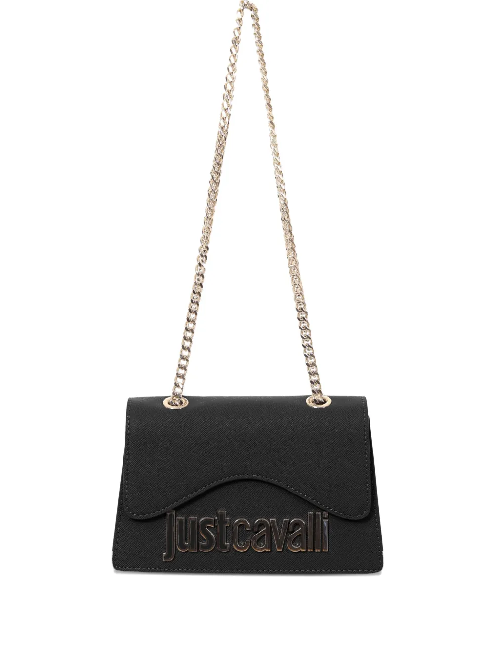 Just Cavalli Chain-strap Flap Bag In Black