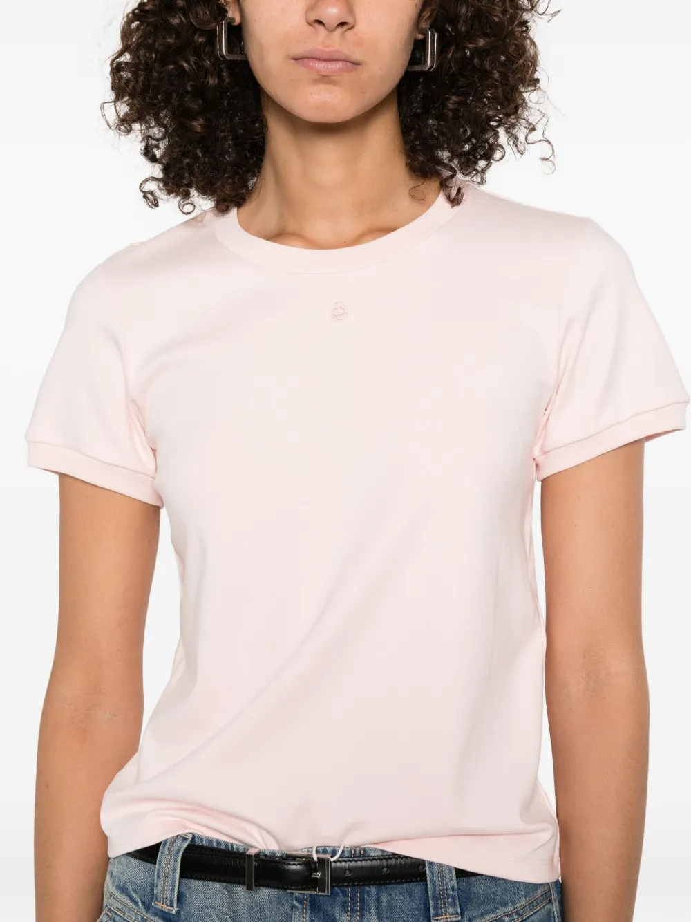 Alexander McQueen T-shirt met ronde hals Roze