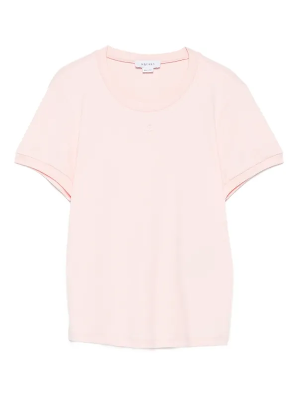 Alexander McQueen Crew-neck T-shirt in Pink
