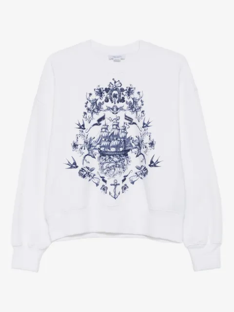 Alexander McQueen Moletom com estampa gráfica