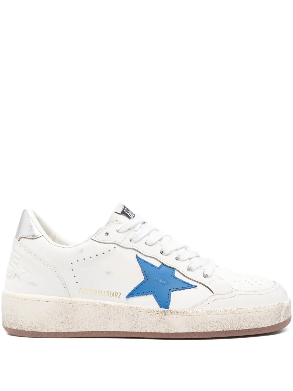Golden Goose Ball Star 2 star-detail leather sneakers White