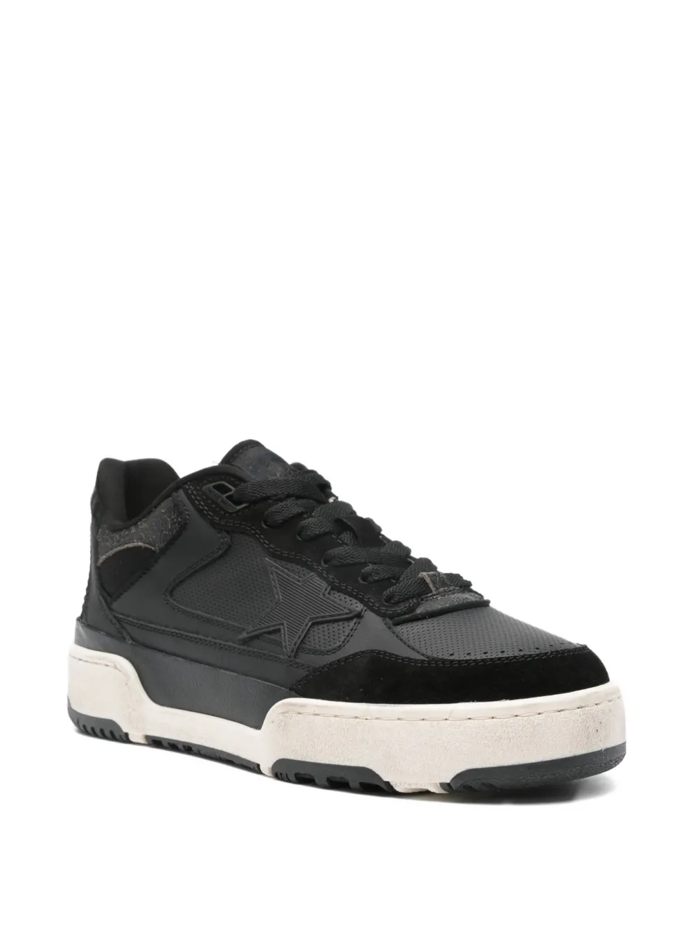 Golden Goose star-patch trainers Black