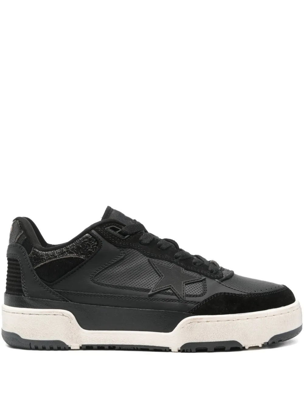 Golden Goose star-patch trainers Black