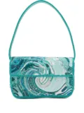 STAUD beaded-wave shoulder bag - Green
