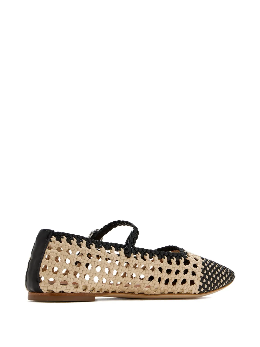 STAUD Nell crochet ballet flats Neutrals