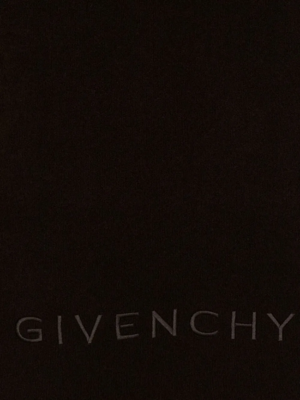 Givenchy logo-embroidered wool scarf Bruin