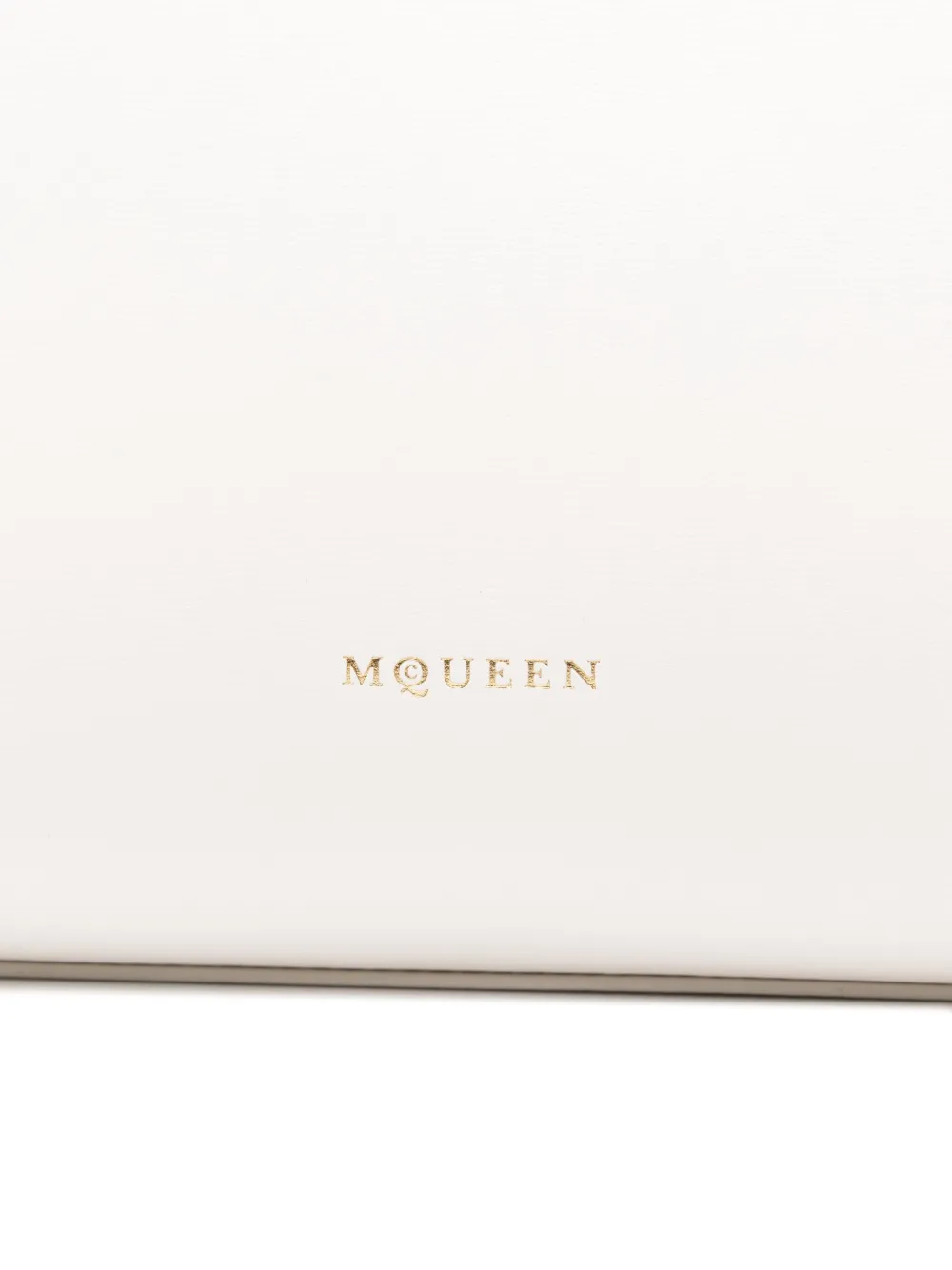 Alexander Mcqueen Large Leather Birdee Top-handle Bag In White