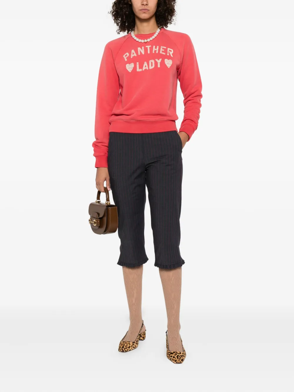 Valentino Garavani Panther Lady sweatshirt Rood