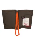 Greg Lauren padded zip-up scarf - Green