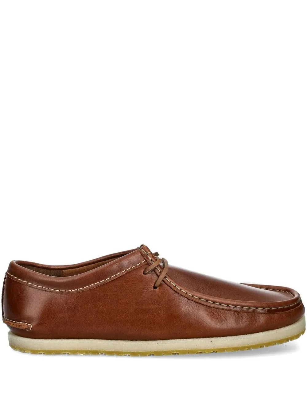 Clarks Originals leather lace-up loafers Brown