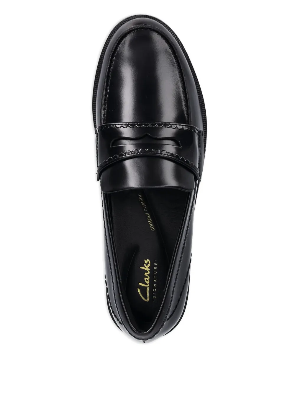 Clarks Originals penny leather loafers Black