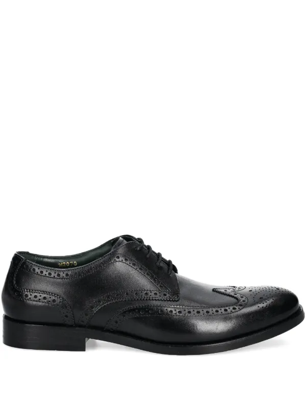 Clarks Originals Leather Wingtip Brogue Oxford Shoes Black