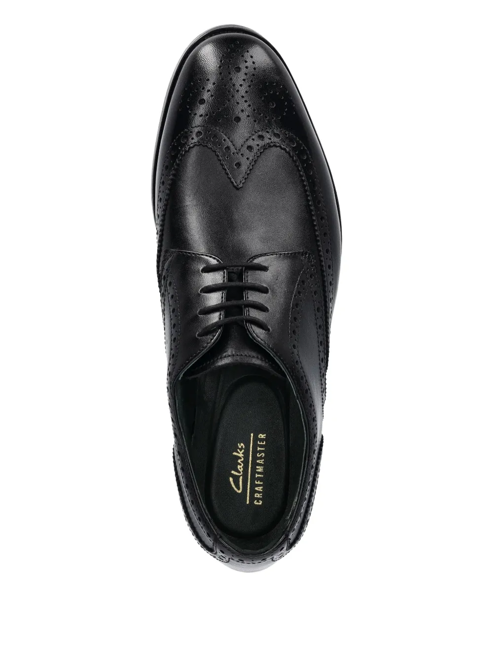Clarks Originals leather wingtip brogue oxford shoes Black