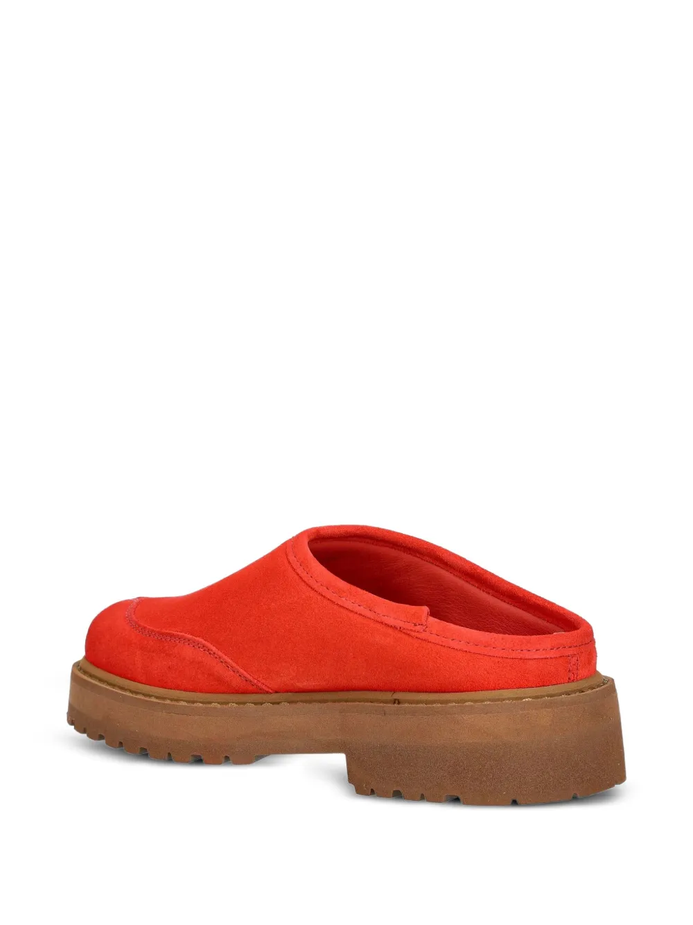 Diemme Maggiore Stella Alpina embroidered platform mules Orange