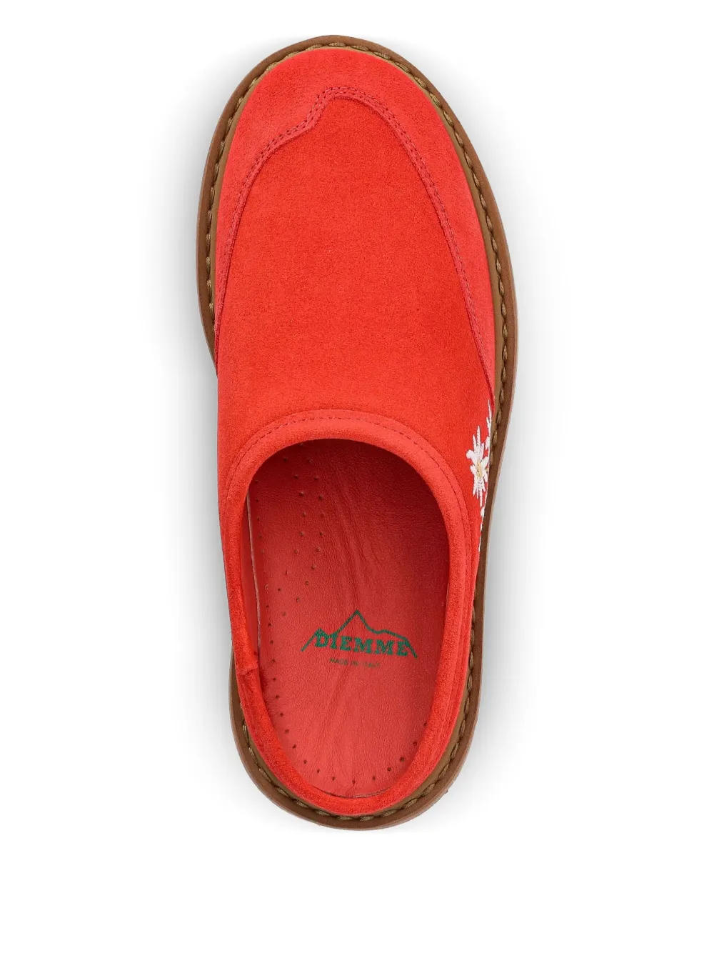 Diemme Maggiore Stella Alpina embroidered platform mules Orange
