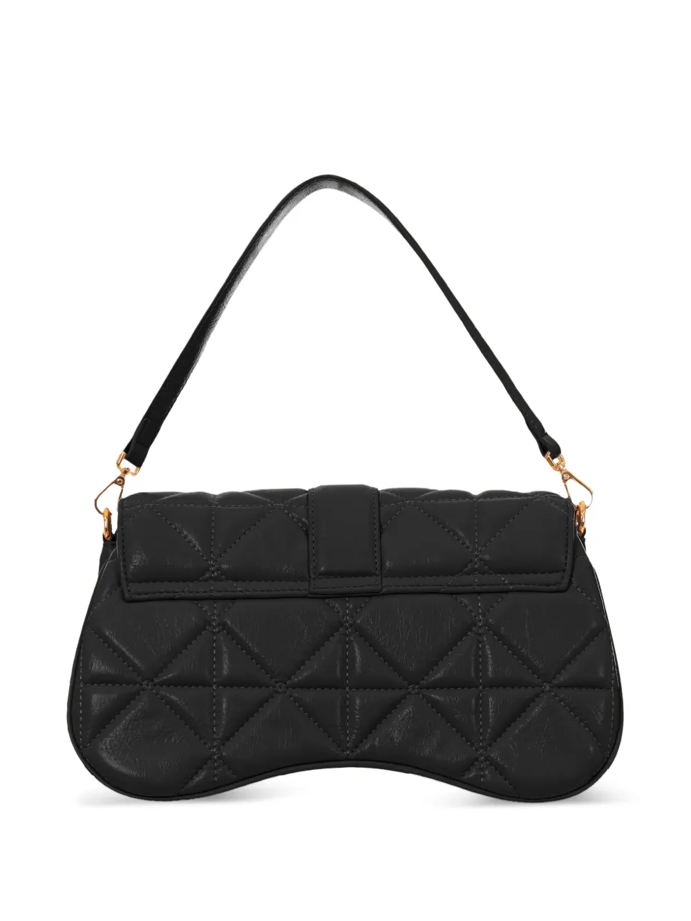 Just Cavalli quilted snake-buckle cross body bag Zwart