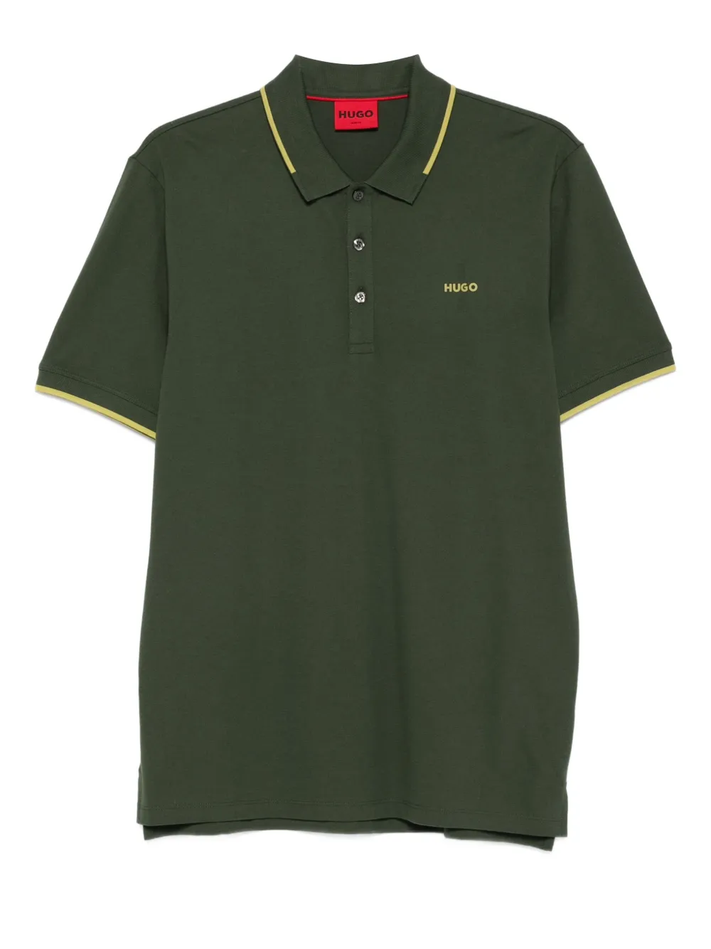 HUGO Piqué poloshirt Groen