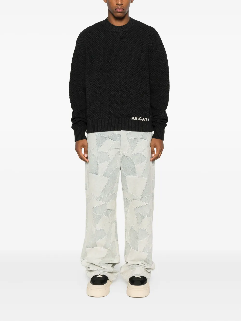 Axel Arigato crew-neck sweater Zwart