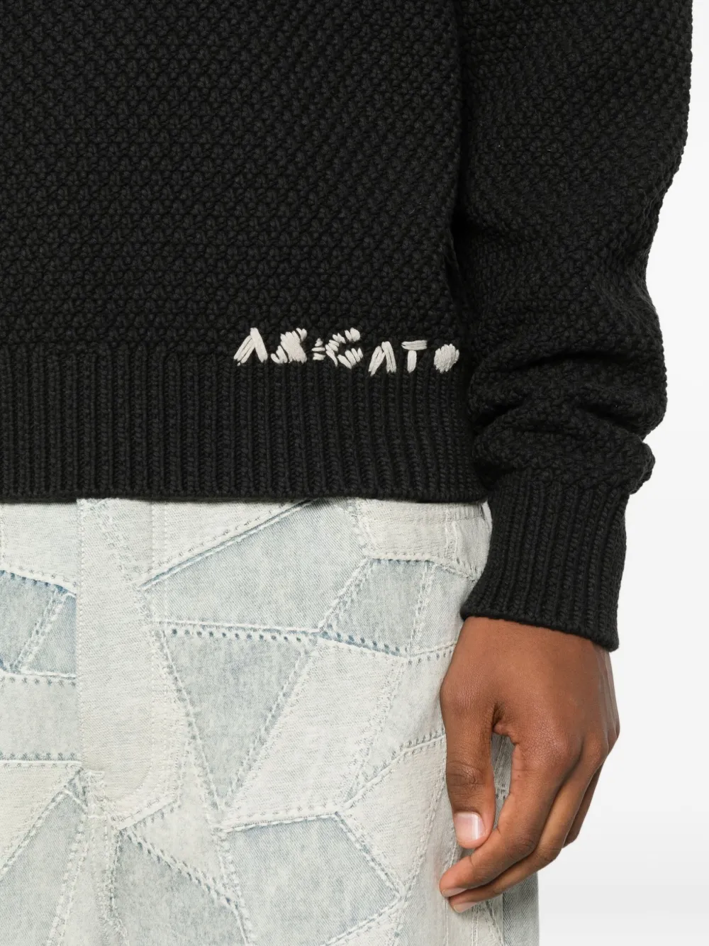 Axel Arigato crew-neck sweater Zwart