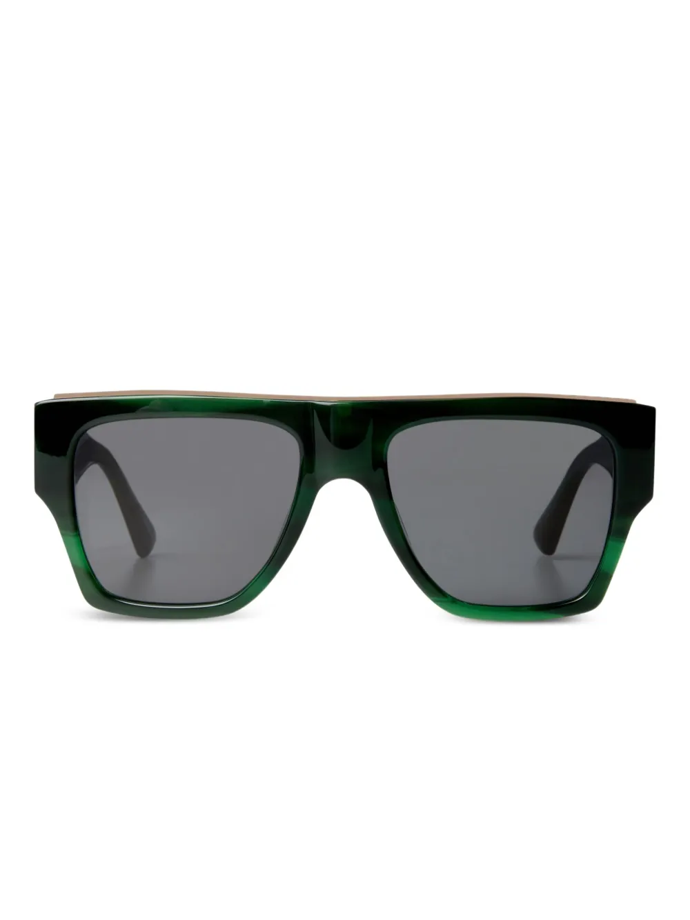 Temperley London The Joan rectangle sunglasses Groen