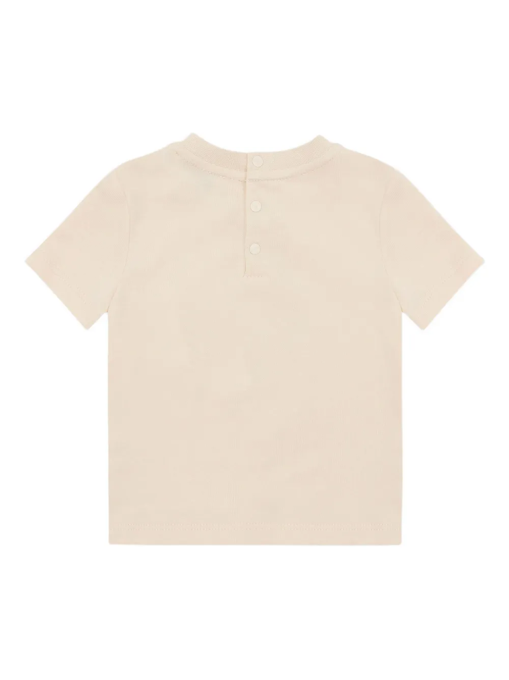 Emporio Armani Kids apple-print T-shirt Beige