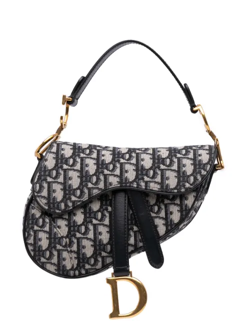 Christian Dior Pre-Owned 2018 Mini Oblique Canvas Saddle Bag satchel