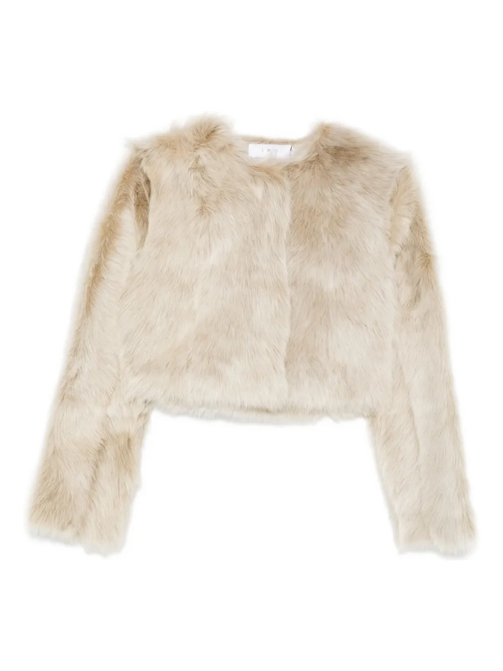 IRO lamb-fur cropped jacket Beige
