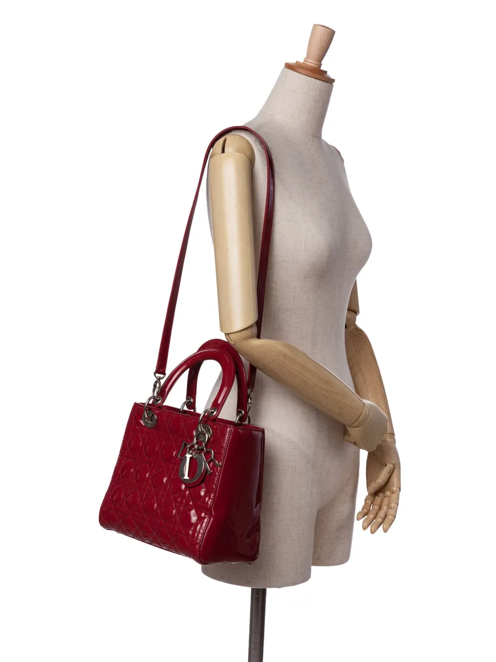 Christian Dior Pre-Owned 2014 Medium Patent Cannage Lady Dior satchel | Pre-Owned | Image 2