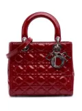 Christian Dior Pre-Owned 2014 Medium Patent Cannage Lady Dior satchel - Red