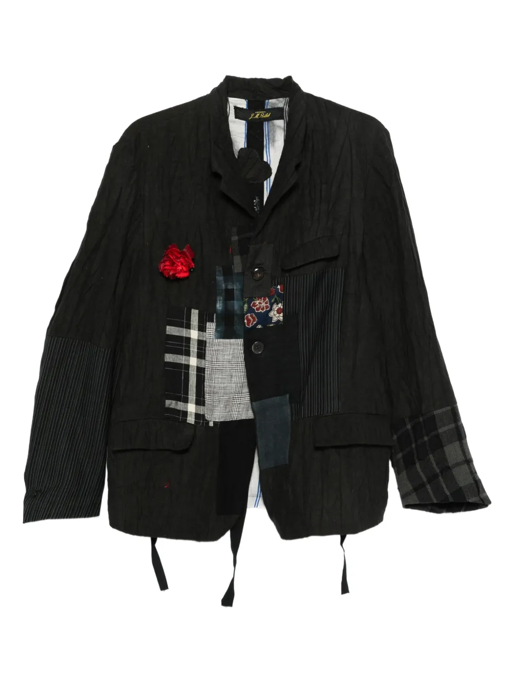ARCHIVIO  J.M. Ribot patchwork floral-embellished jacket | Black | Image 1