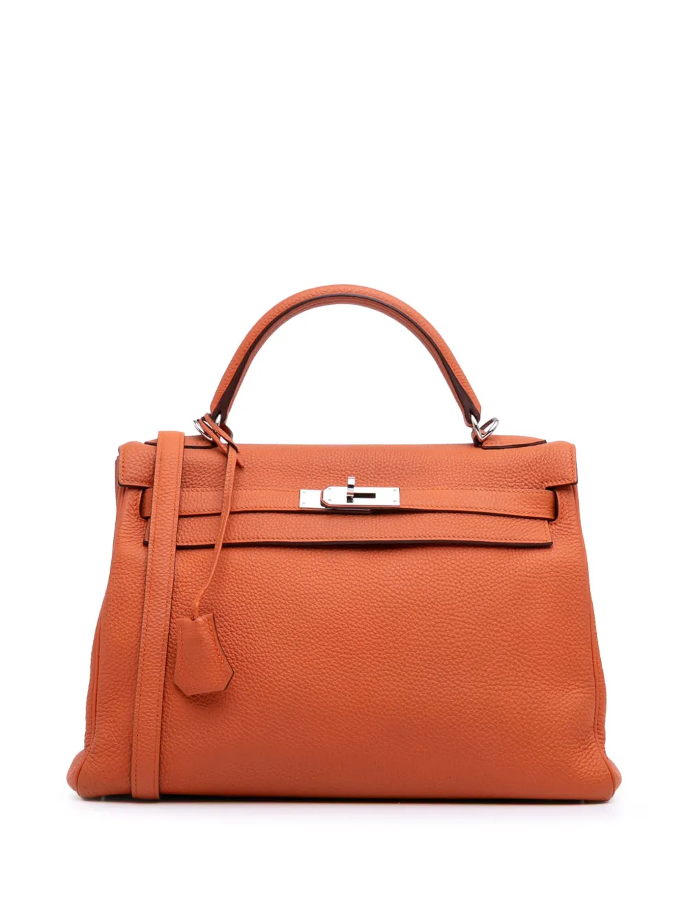 Hermès Pre-Owned 2013 トゴ ケリー ルトゥルネ II 32 サッチェルバッグ - オレンジ Hermès Pre-Owned 2013 トゴ ケリー ルトゥルネ II 32 サッチェルバッグ - オレンジ