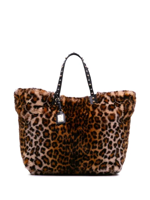 Dolce & Gabbana Pre-Owned 2000-2025 Faux Fur Leopard Print Beatrice tote bag