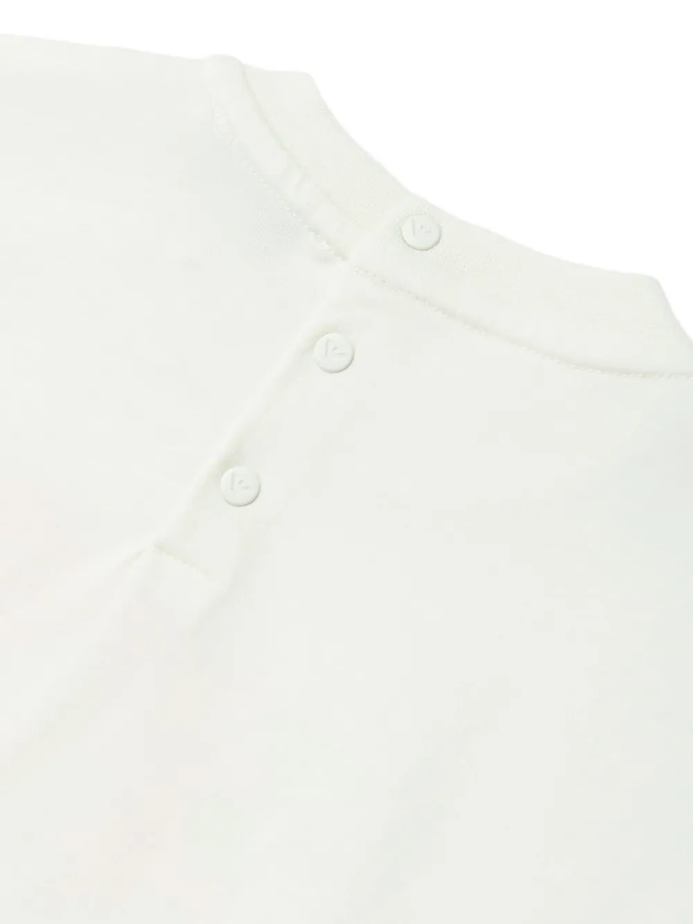 Emporio Armani Kids floral-embroidered T-shirt Wit